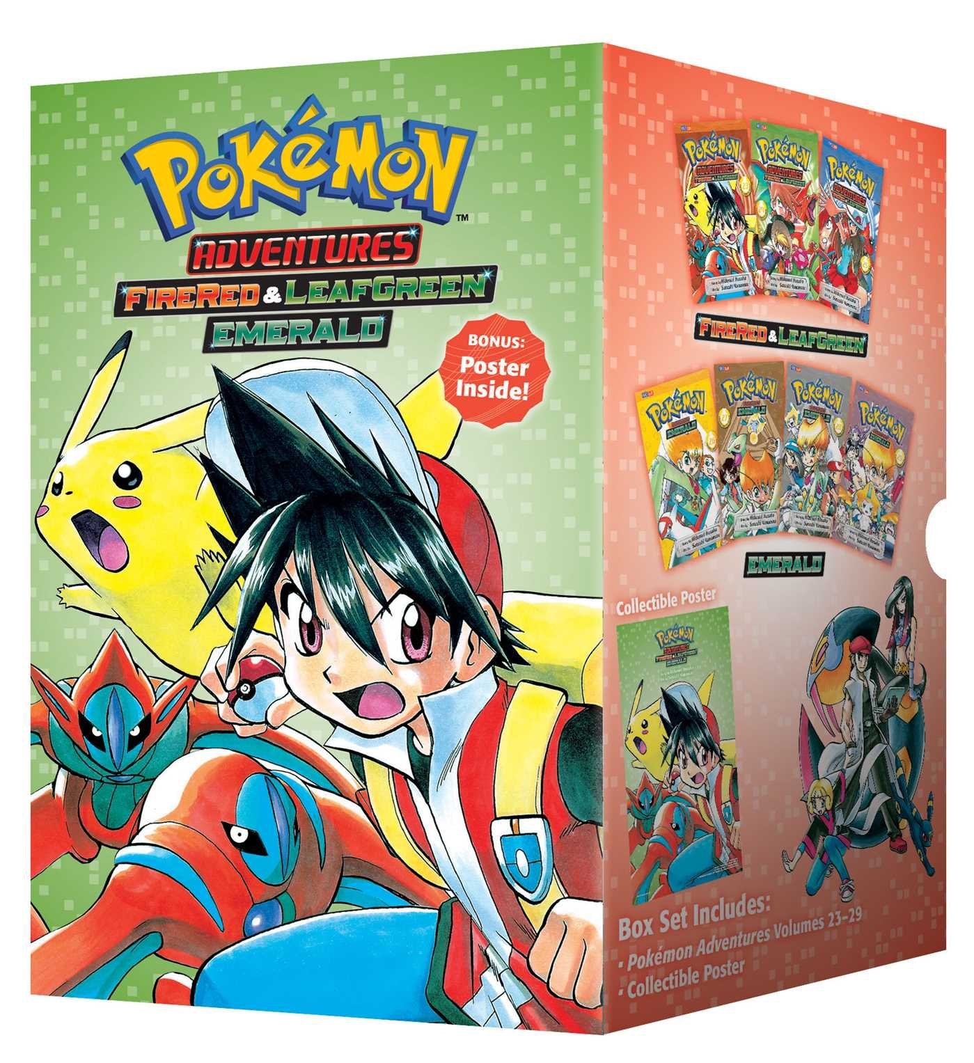 Pokémon Adventures FireRed & LeafGreen / Emerald Box Set: Includes Vols. 23-29 (Pokémon Manga Box Sets) Manga