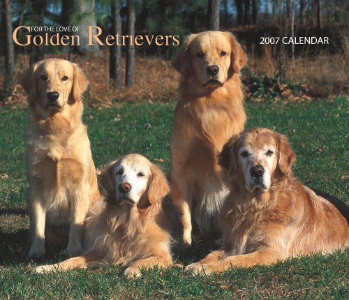 For the Love of Golden Retrievers 2007 Deluxe Calendar Books
