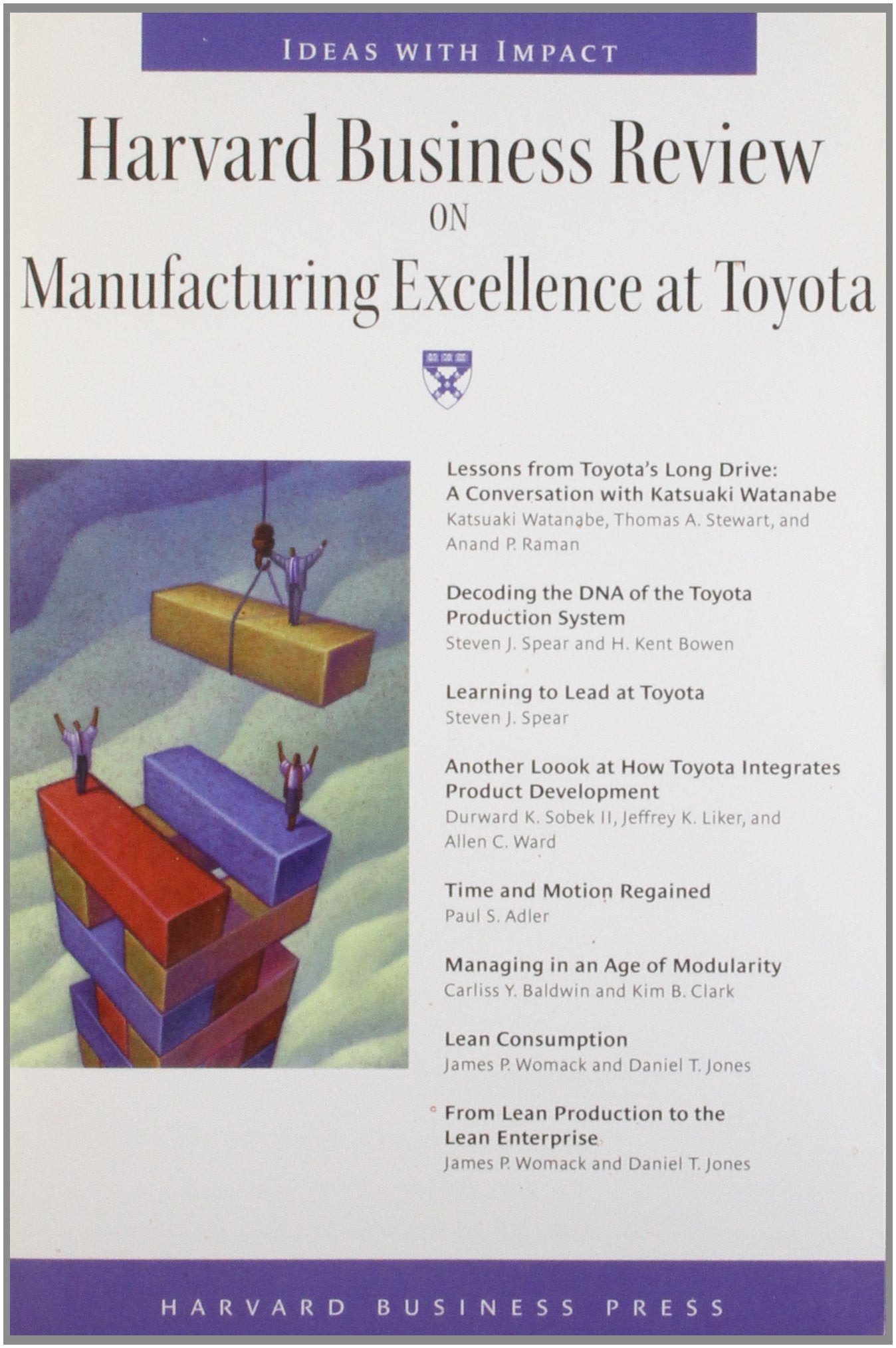 Harvard Business Review on Manufacturing Excellence at Toyota (Harvard Business Review Paperback Series) Business, Finance & Career
