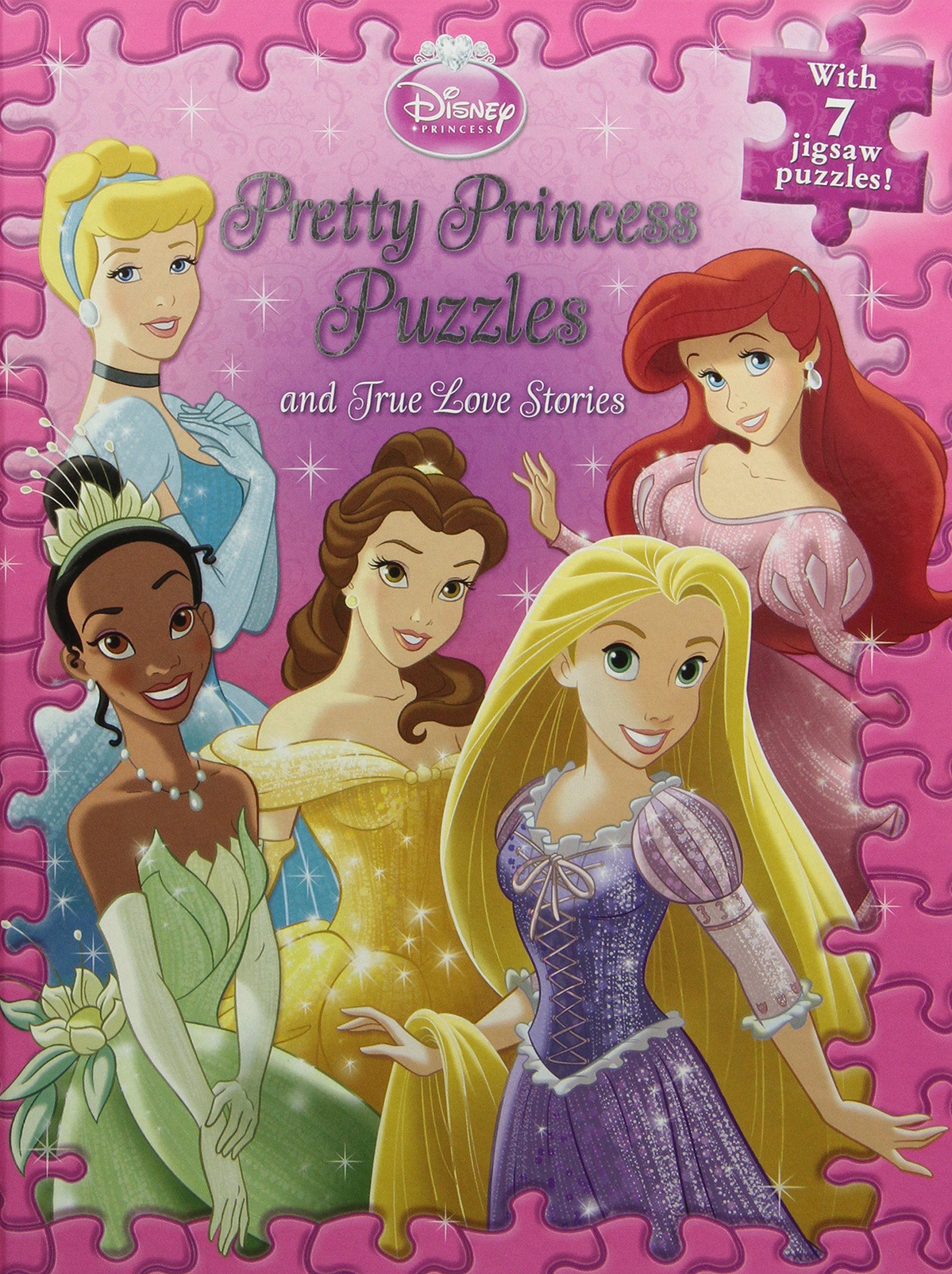 Disney Princess Pretty Princess Puzzles: Pretty Princess Puzzles and True Love Stories (Jigsaw Puzzle Book, A) Fairy Tales & Legends