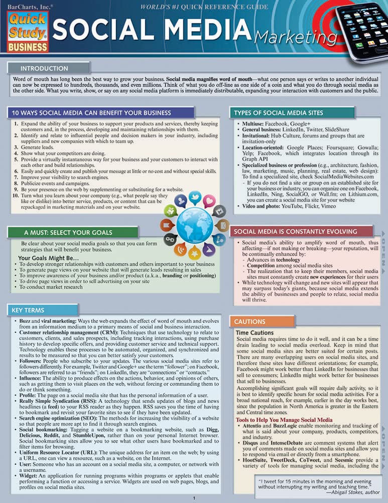 Social Media Marketing (Quick Study Business) Media & Communication