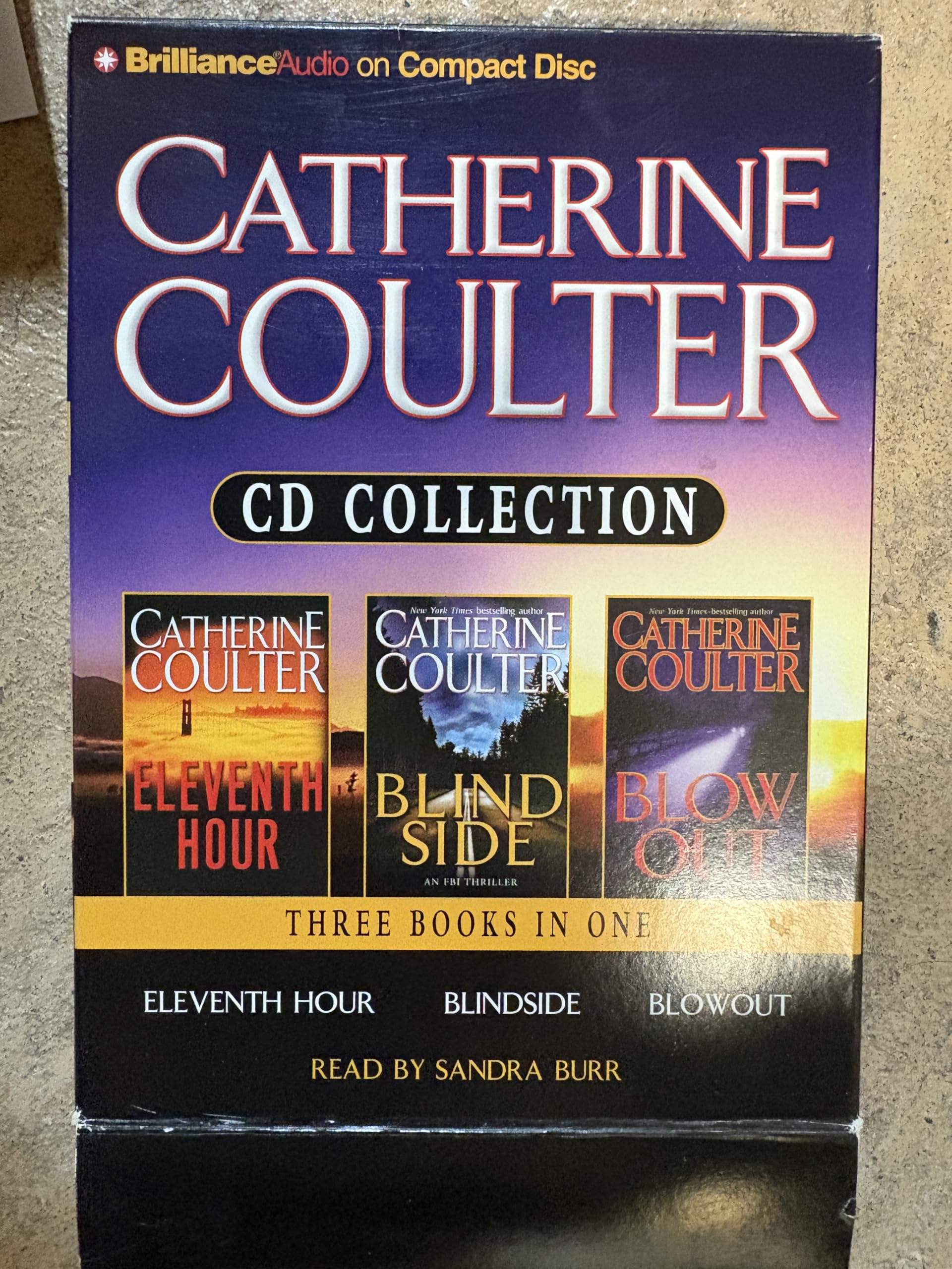 Catherine Coulter FBI Cd Collection: Eleventh Hour / Blindside / Blowout (Bride) Romantic Thrillers