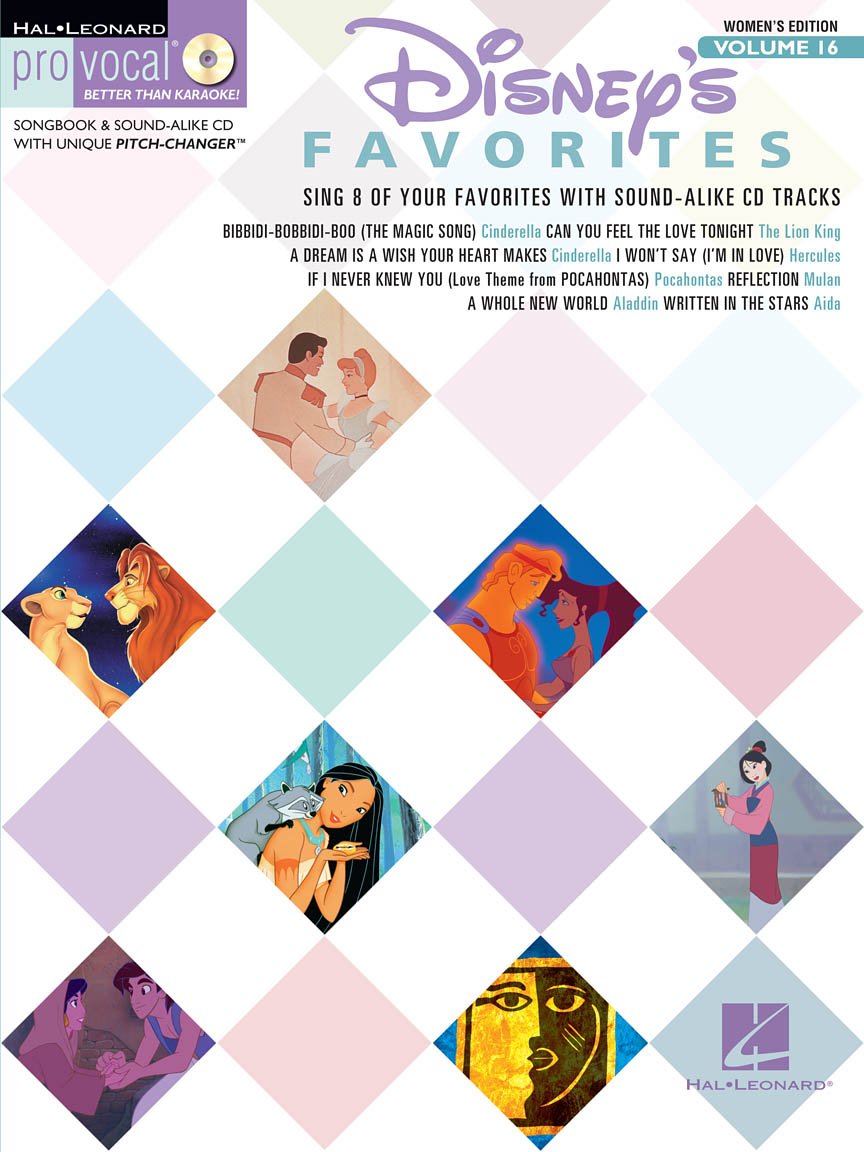 Pro Vocal Women's Edition Volume 16: Disney Favourites Sheet Music