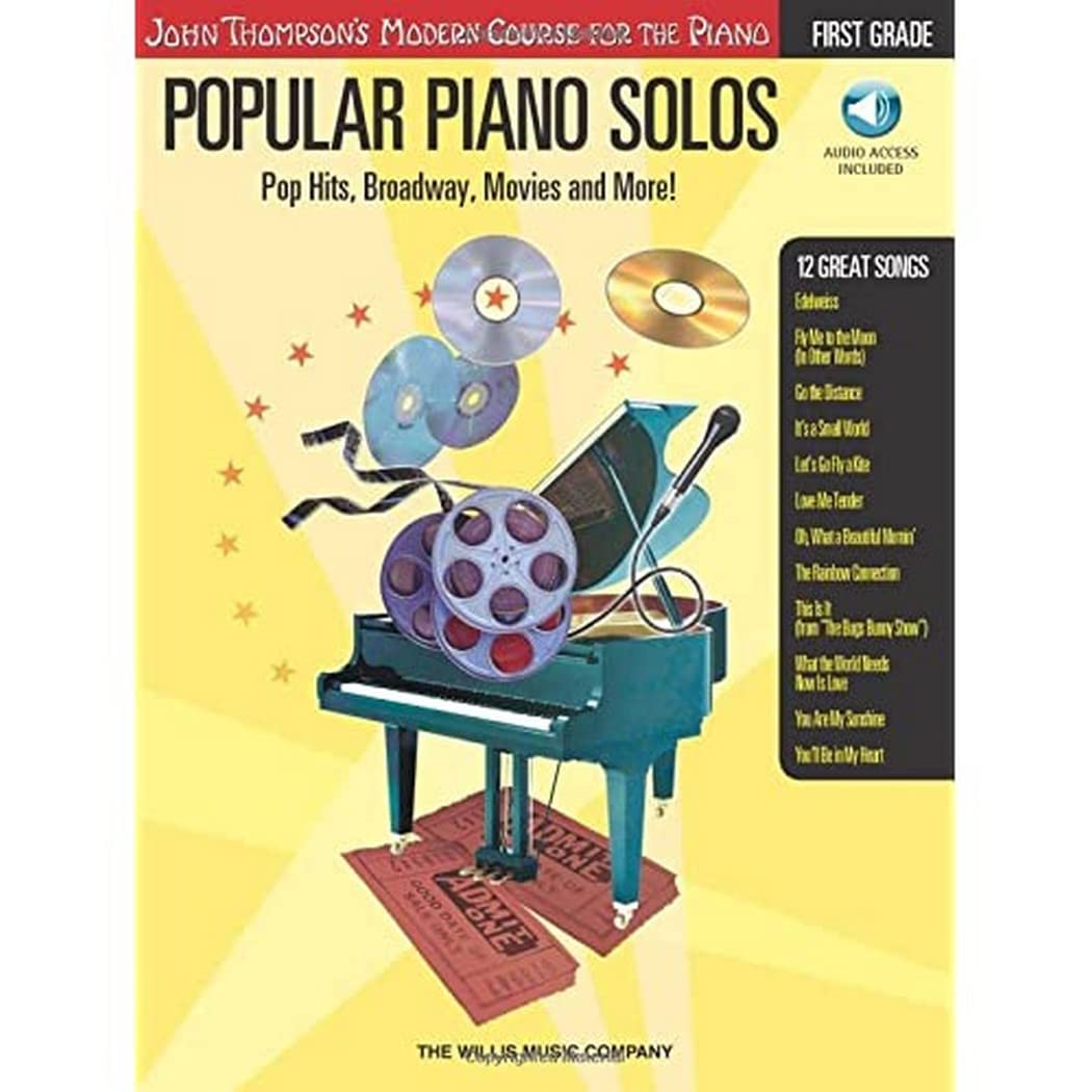Popular Piano Solos: First Grade - Pop Hits, Broadway, Movies And More: Noten, CD für Klavier: Pop Hits, Broadway, Movies and More! : John Thompson's Modern Course for the Piano Social Sciences