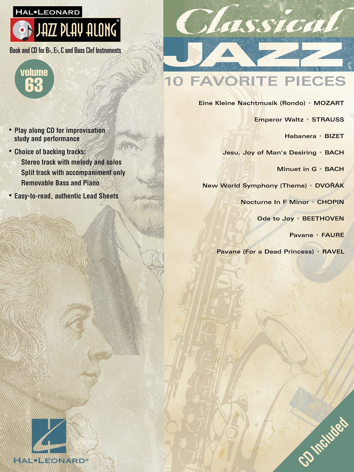 Jazz Play Along Volume 63 Classical Jazz Bflatinst Book/Cd (Jazz Play Along Series, Band 63) Sheet Music