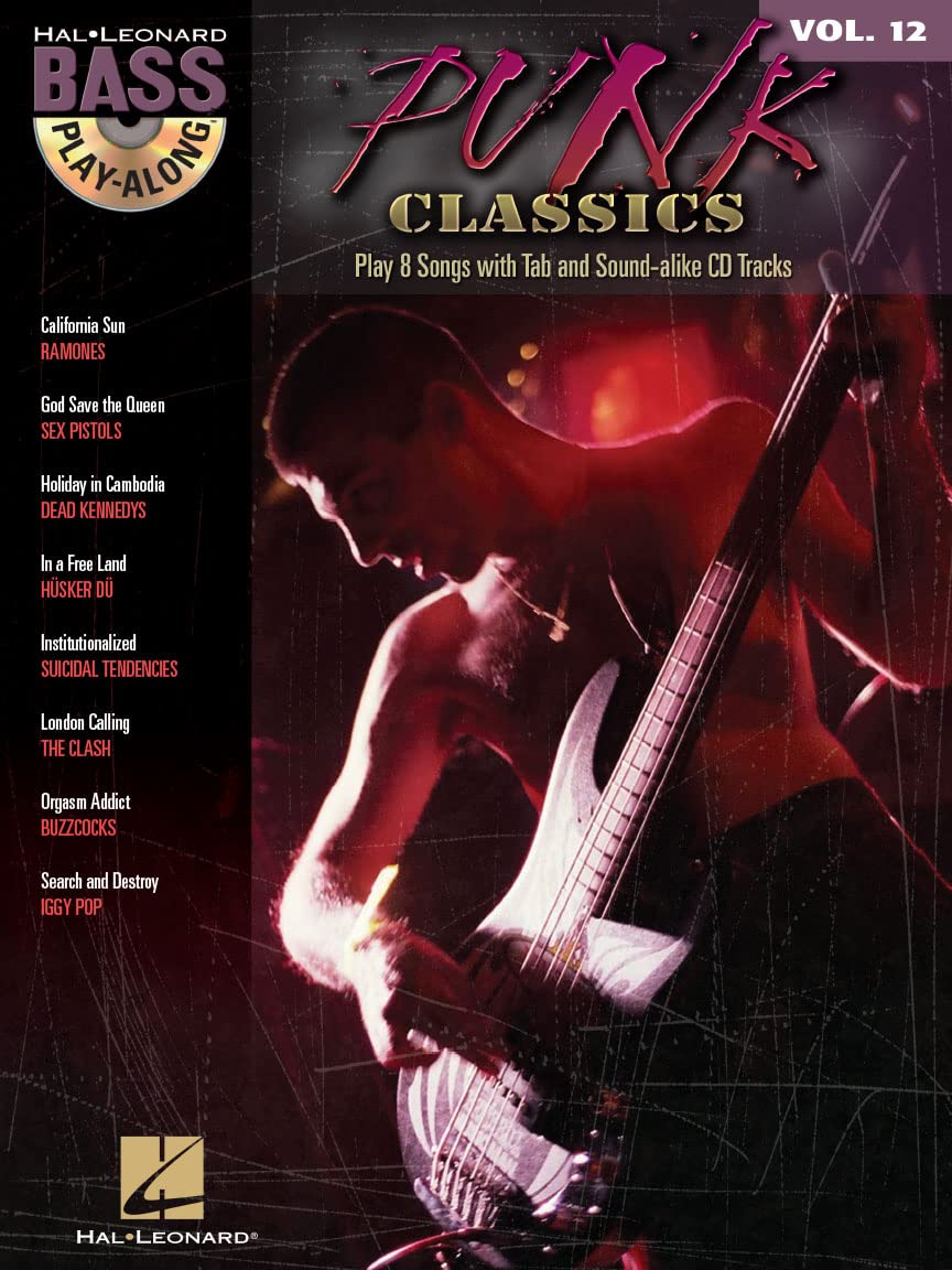 Bass Play-Along Volume 12: Punk Classics: Play-Along, CD für Bass-Gitarre (Bass Play-along, 12, Band 12) Sheet Music