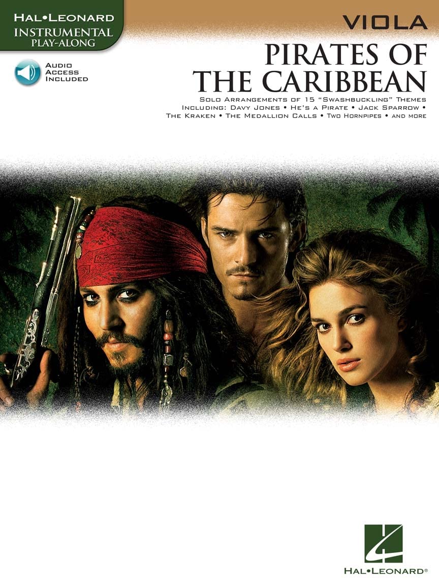 Klaus Badelt Pirates Of The Caribbean (Viola) Vla Book/Cd (Hal Leonard Instrumental Play-along) Sheet Music