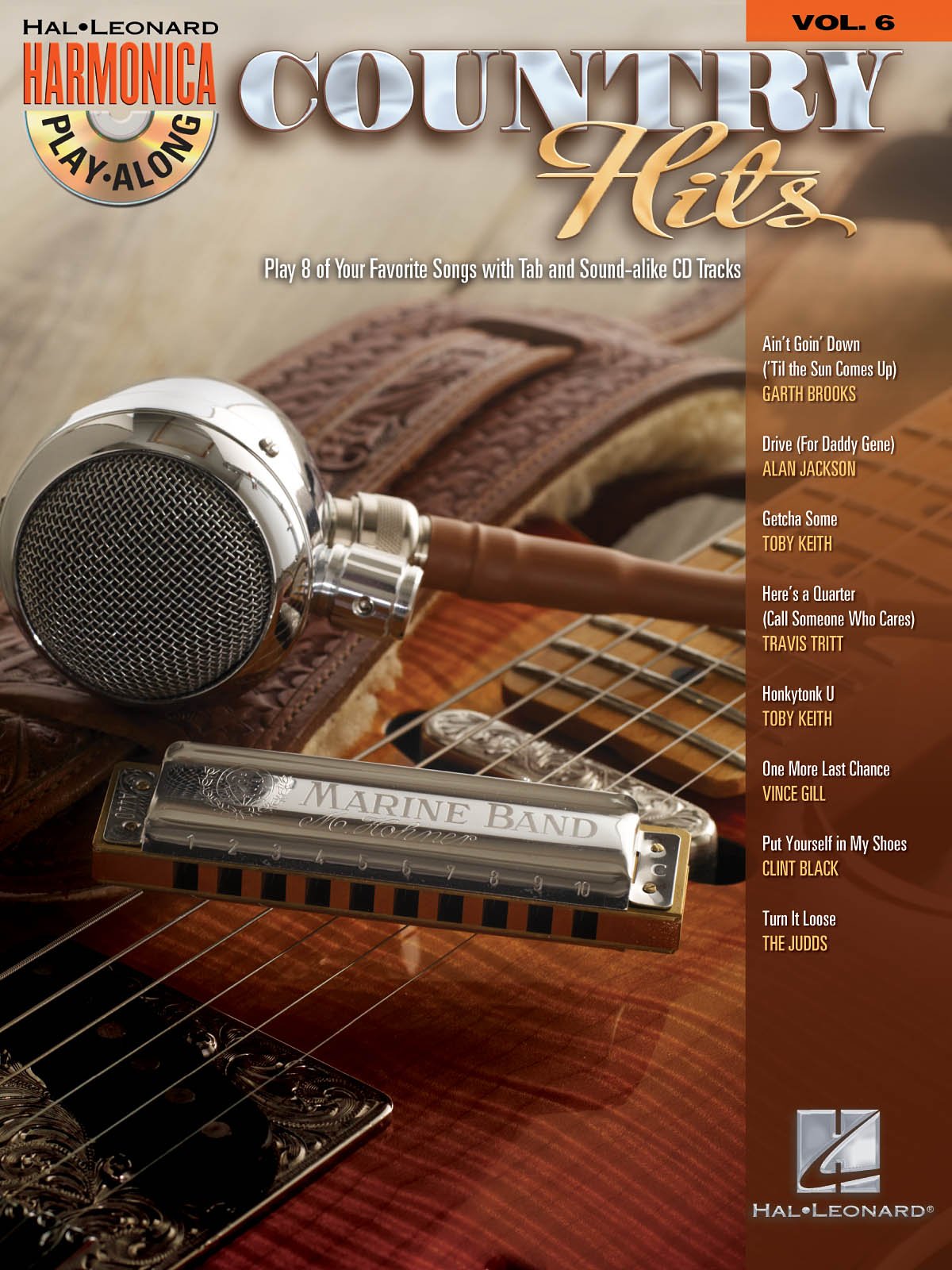 Harmonica Play-Along Volume 6: Country Hits: Play-Along, CD für Mundharmonika (diat./chr.) Sheet Music