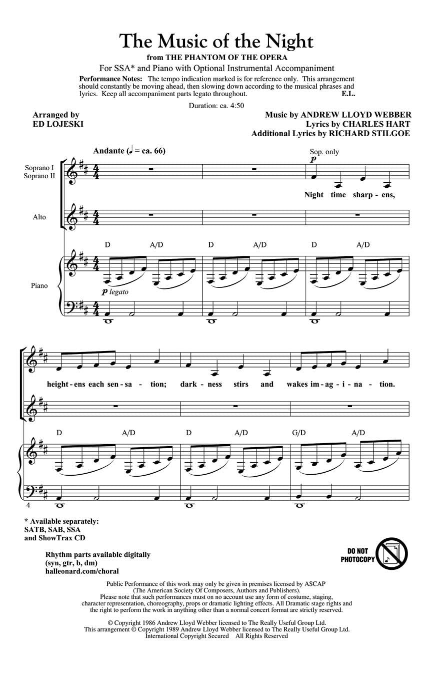 The Music of the Night Arts & Music