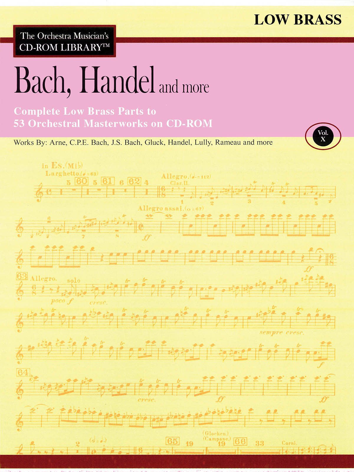 Bach, Handel and More - Volume 10: The Orchestra Musician's CD-ROM Library Books