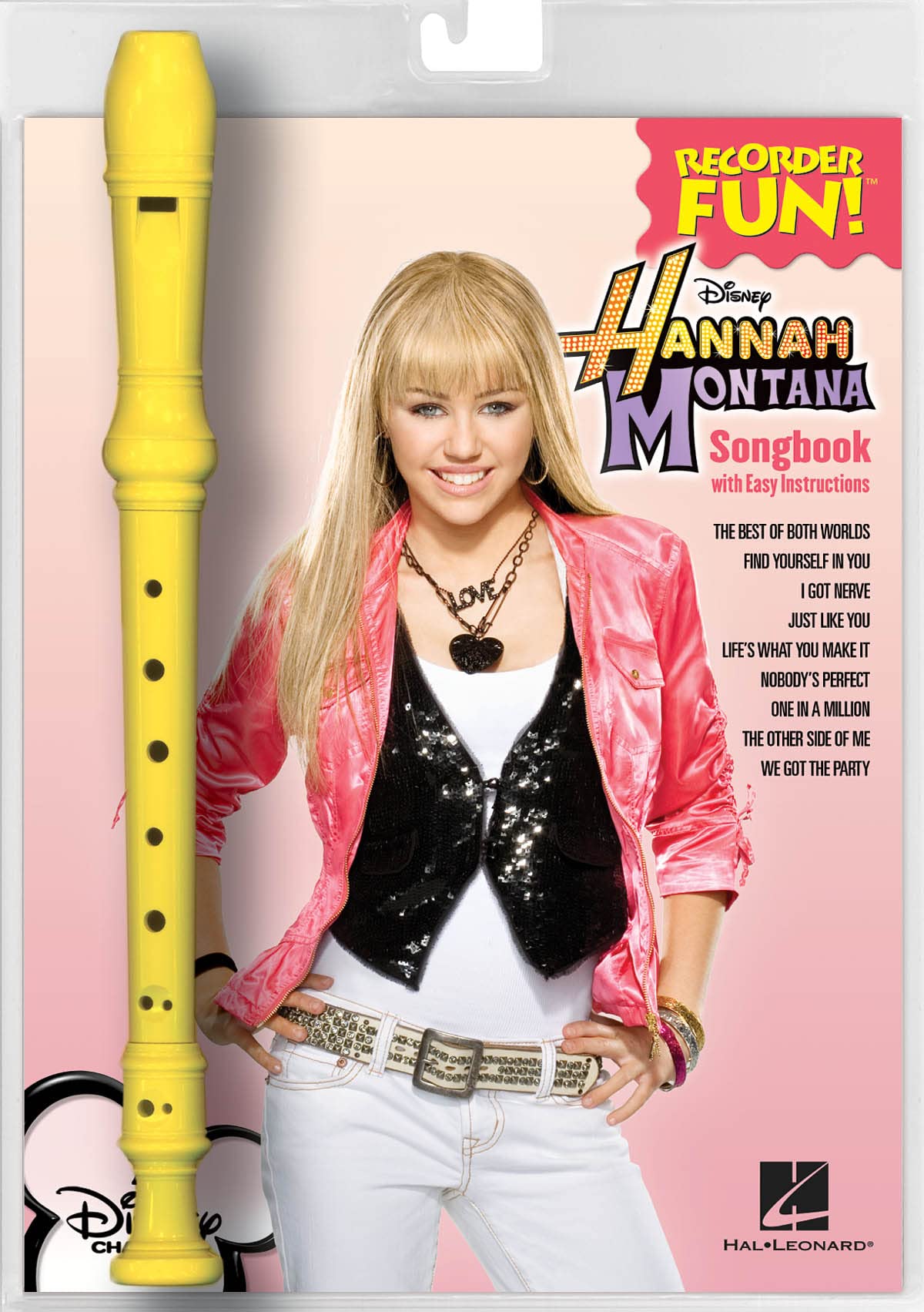 Hannah Montana Recorder Fun!, Songbook w. Instructions & Recorder (barocke Griffweise): Easy versions of 9 Hannah Montana hits Sheet Music