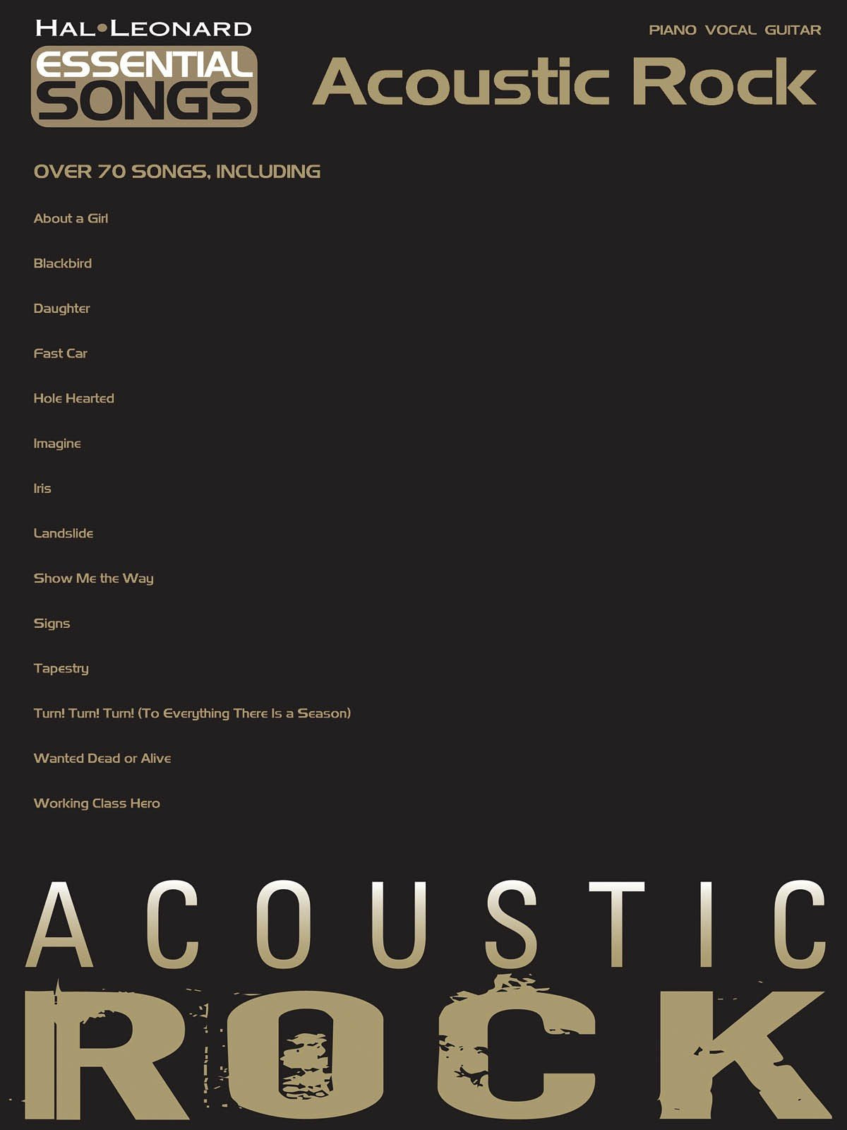 Acoustic Rock: Piano Vocal Guitar Social Sciences