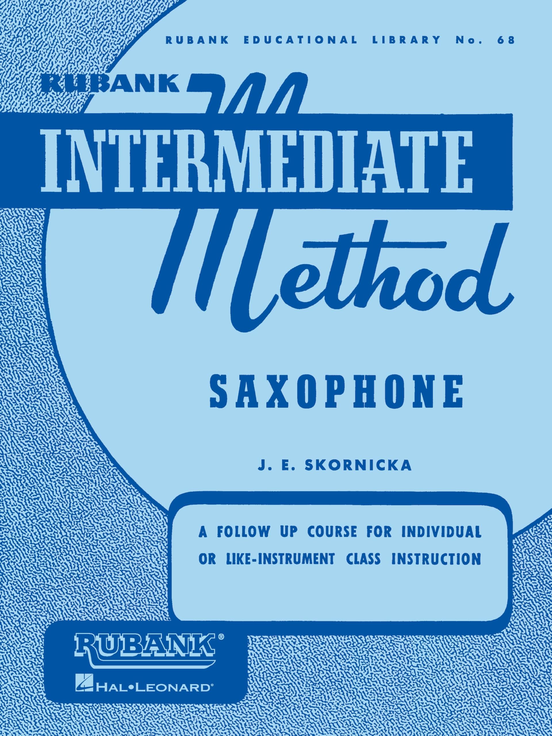 Rubank Intermediate Method Saxophone (Rubank Educational Library 68) - Saxophone Music Book for CL Sheet Music