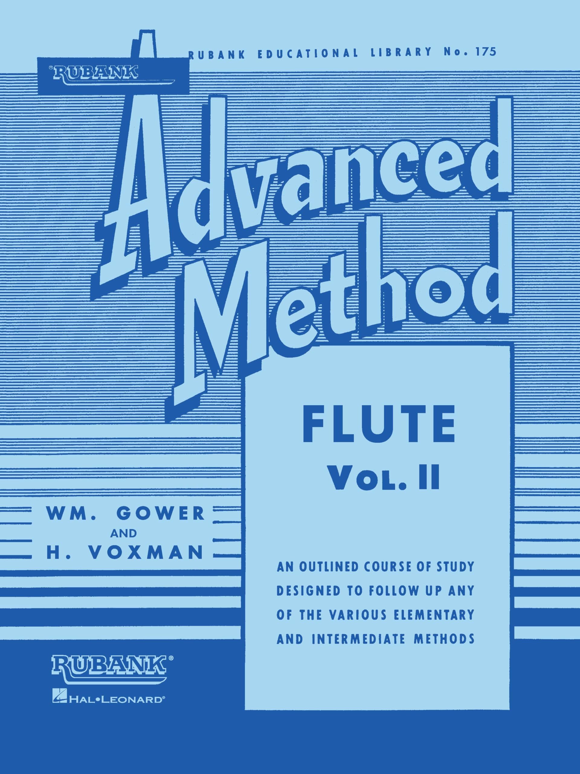Rubank Advanced Method Flute Vol. 2 Classical Flute Technique and Studies Scales Arpeggios Duets and Solos Woodwind Instructional Book for Advanced Players Hal Leonard Sheet Music book