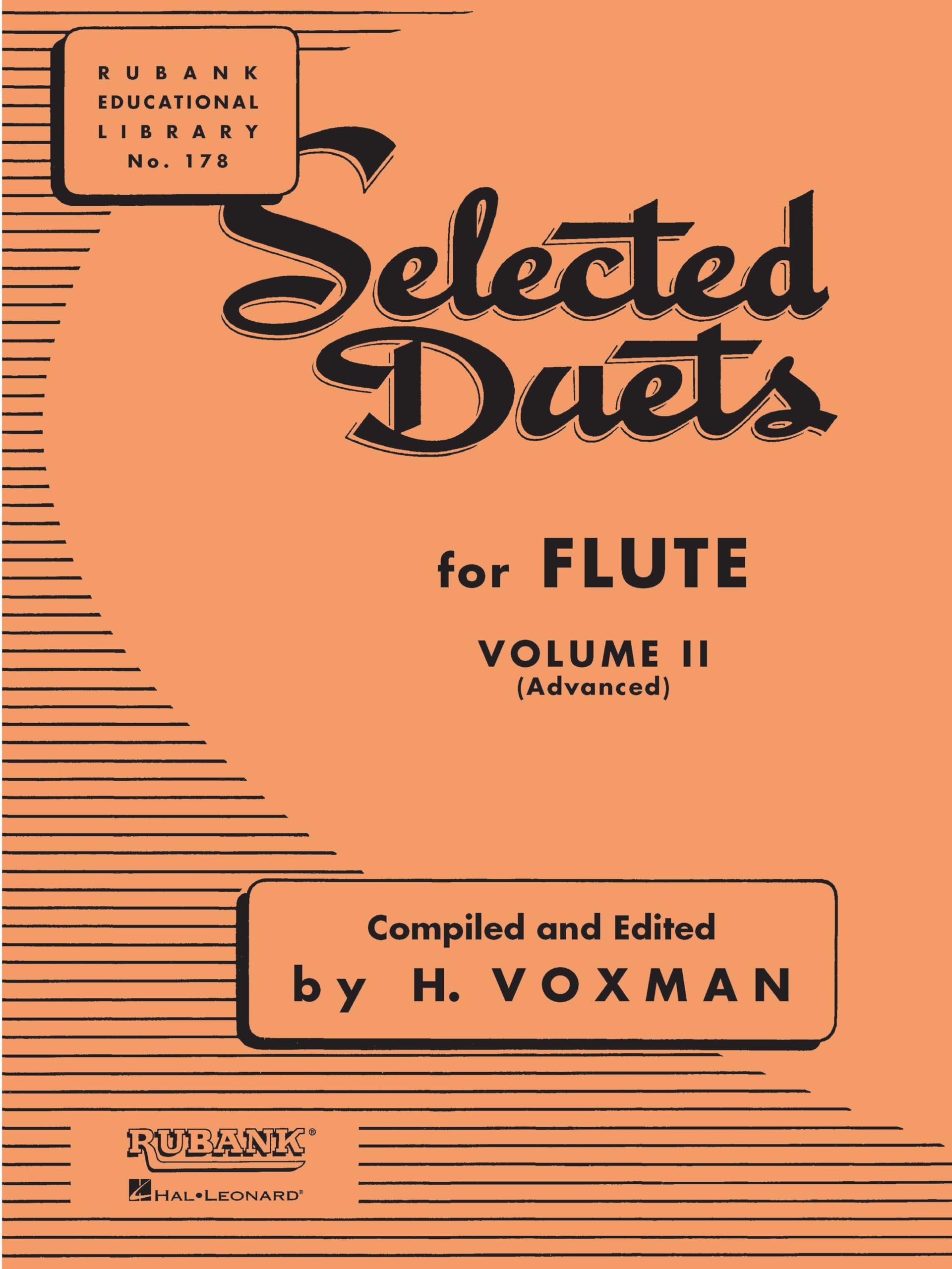 Selected Duets for Flute, Vol. 2 Advanced Songbook Classical Flute Sheet Music and Duet Collection Ensemble Training for Performers and Students Rubank Publications Flute Method Sheet Music