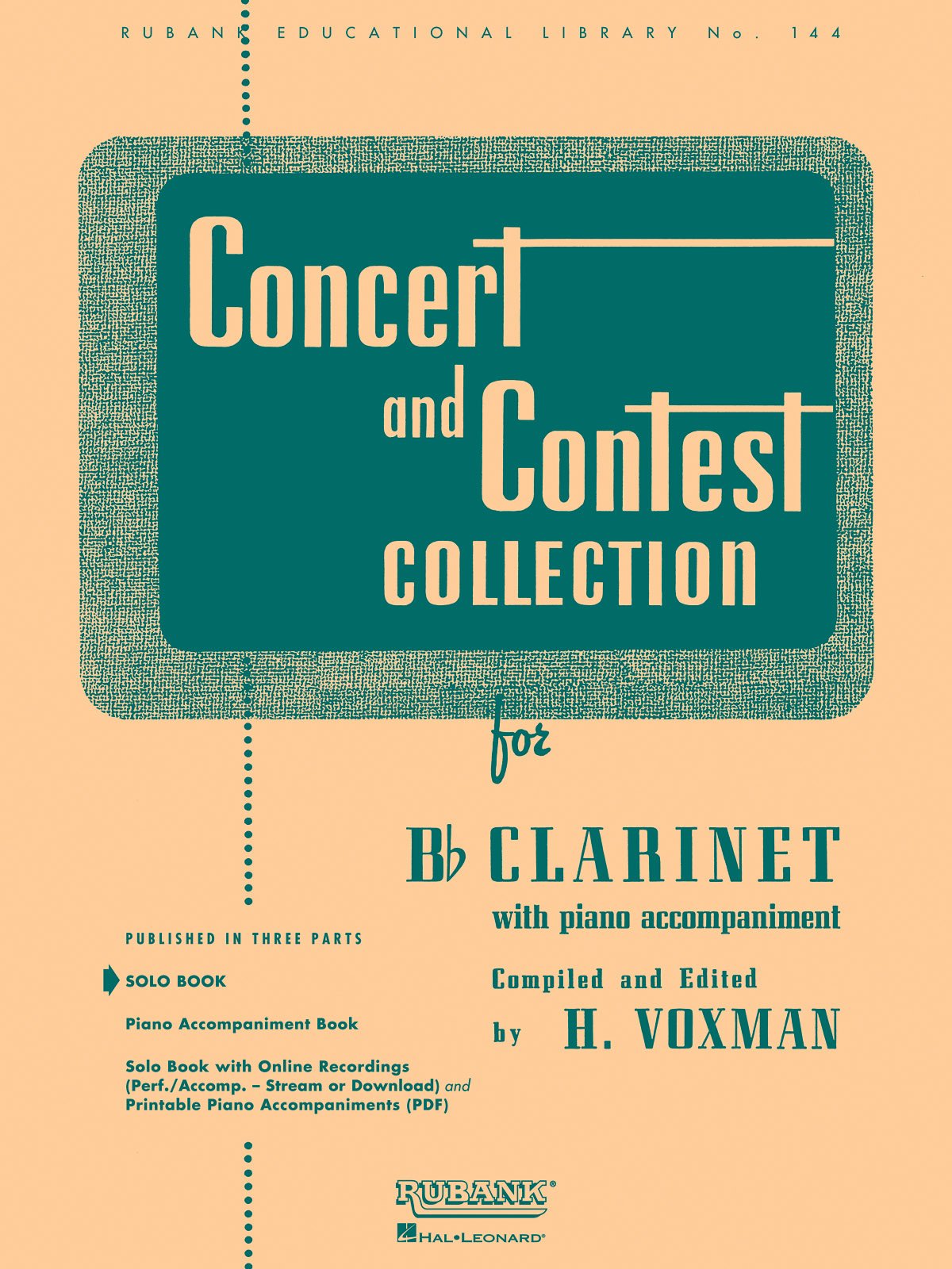 Concert And Contest Collection. Klarinette Solo. (Rubank Educational Library, Band 144) Sheet Music