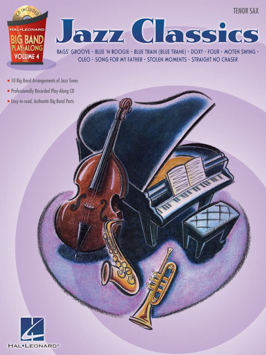 Big Band Play-Along Volume 4 - Jazz Classics -For Tenor Saxophone-: Noten, CD, Sammelband für Tenor-Saxophon (Hal Leonard Big Band Play-Along) Social Sciences