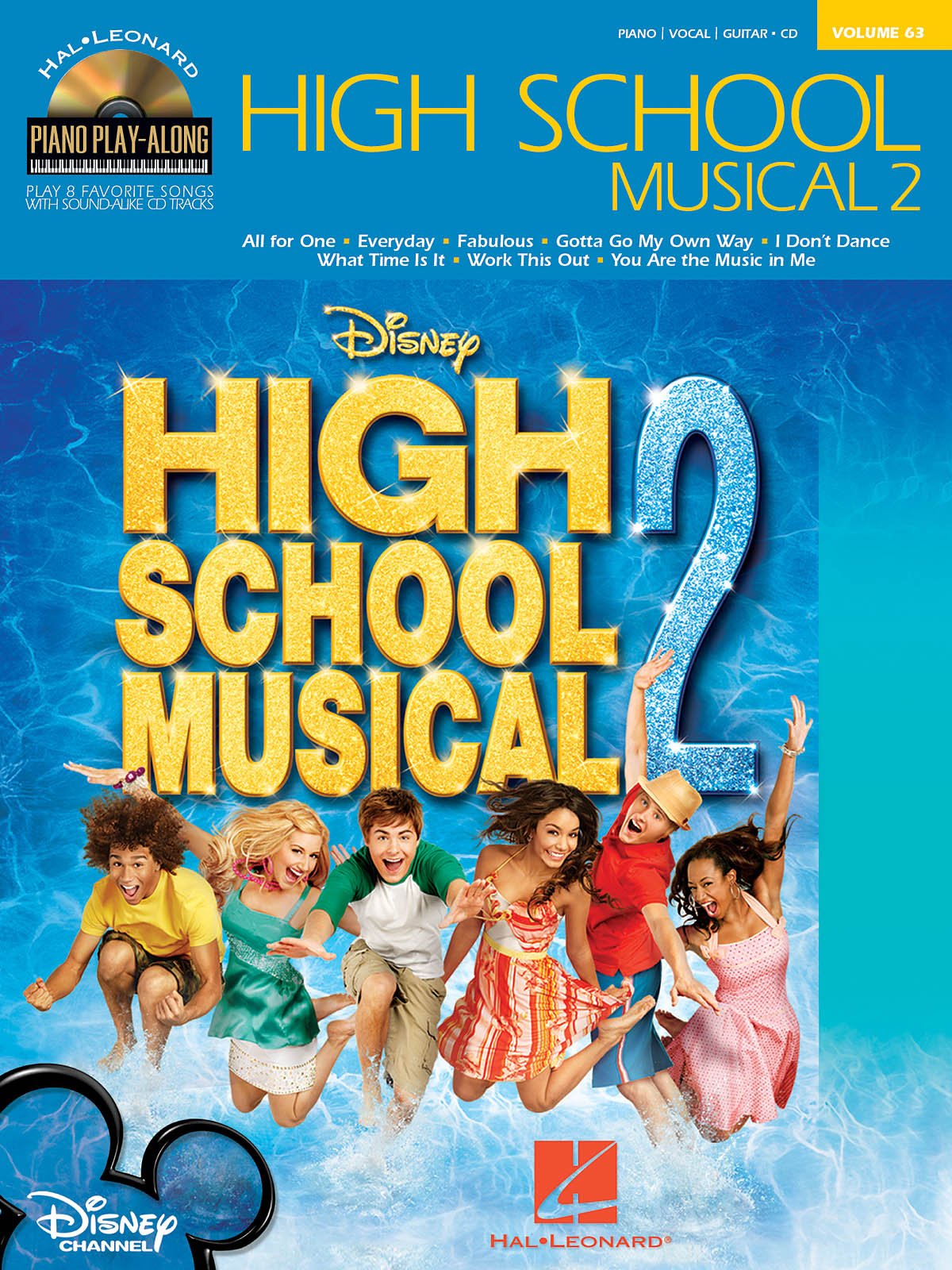 Piano Play-Along Volume 63 High School Musical 2 Pvg Pf Book/Cd: CD: Orchestrierte Voll- u. Begleitversion Sheet Music