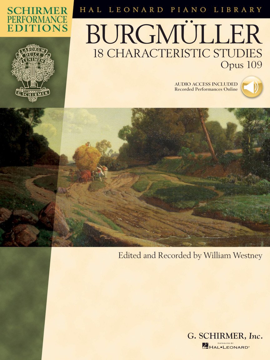 Johann Friedrich Burgmuller: 18 Characteristic Studies Op.109 - Schirmer Performance Editions: Songbook, CD für Klavier (Hal Leonard Piano Library): With companion-CD Media & Communication