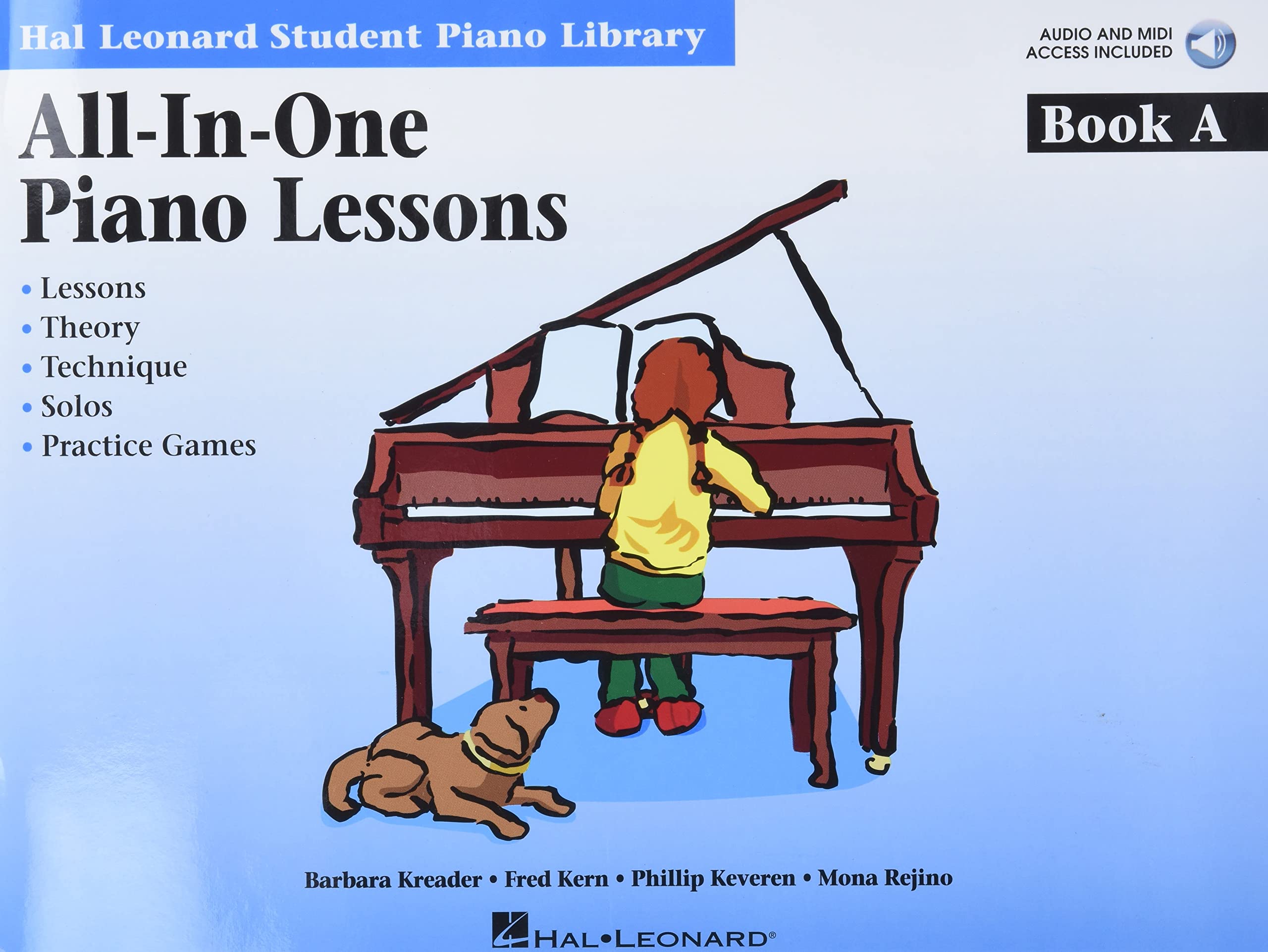 Barbara Kreader All-In-One Piano Lessons Book a Beginner Piano Sheet Music and Method Book Hal Leonard Student Library Songbook Includes Online Audio Music Teacher Resource Arts & Music