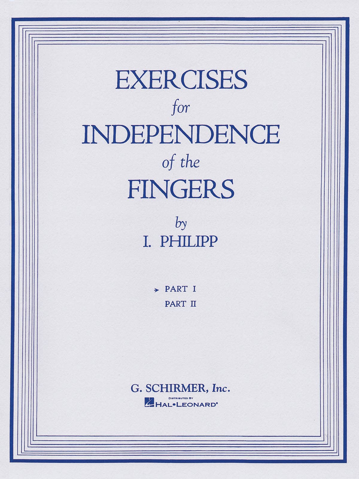 Exercises for Independence of Fingers - Book 1. Solo de Piano. book
