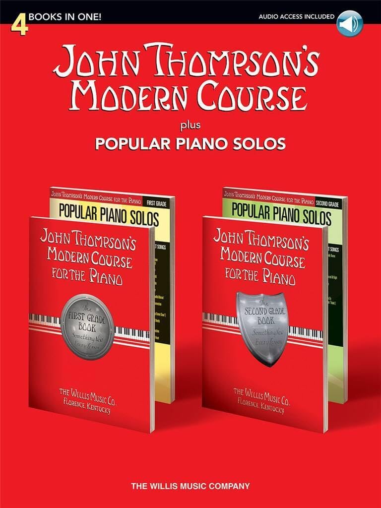 John Thompson's Modern Course Plus Popular Piano Solos: 4 Books in One! (John Thompson's Modern Course for the Piano) Sheet Music