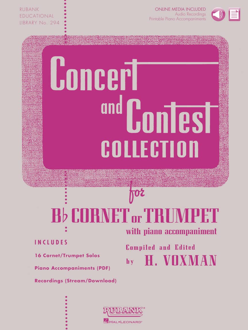 Concert and Contest Collection for BB Cornet or Trumpet: Solo Book with Online Media: With Piano Accompaniment Media & Communication