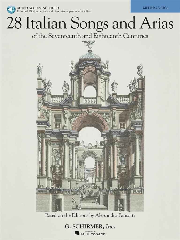 28 Italian Songs And Arias Of The 17th And 18th Centuries -For Medium Voice- (Book & 2 CDs): Sammelband, CD (2) für Mittlere Singstimme, Klavier ... by Alessandro Parisotti: Medium Voice Sheet Music