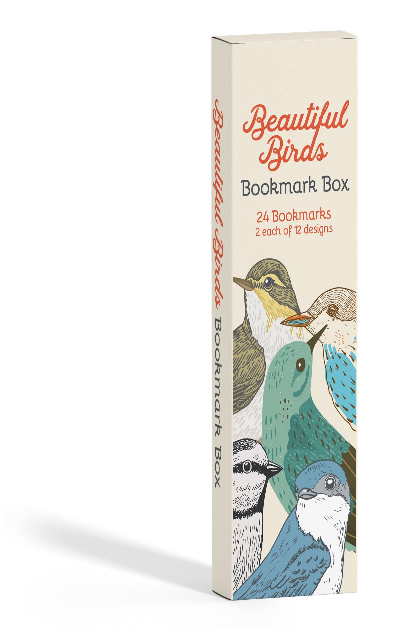 Beautiful Birds Bookmark Box: 24 Paper Bookmarks, 12 Unique Designs, 2 of Each, 7 X2 Inches Mathematics