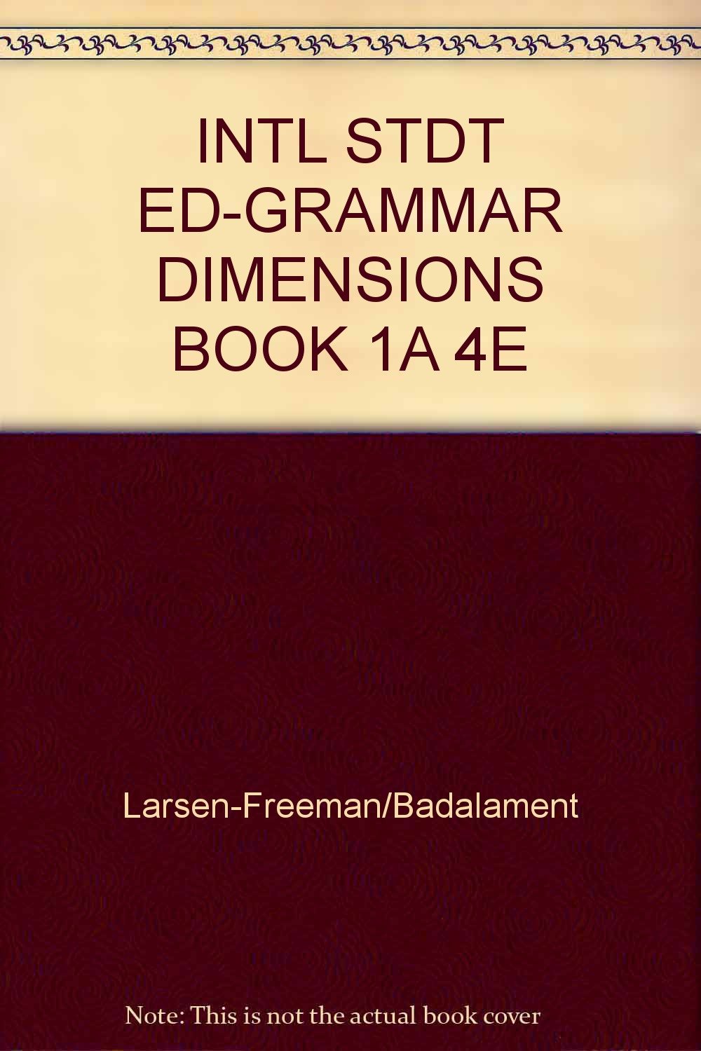 International Student Edition (Bk. 1a) (Grammar Dimensions) Foreign Languages ​​& Dictionaries