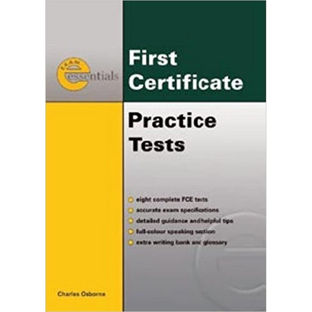 ESSENTIAL PRACTICE TESTS:FCE WITH ANSWER KEY Foreign Languages ​​& Dictionaries