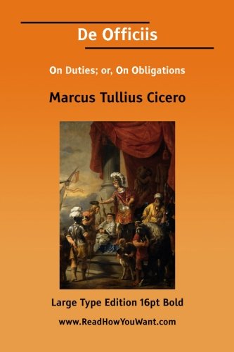 Product Image: De Officiis On Duties; or, On Obligations