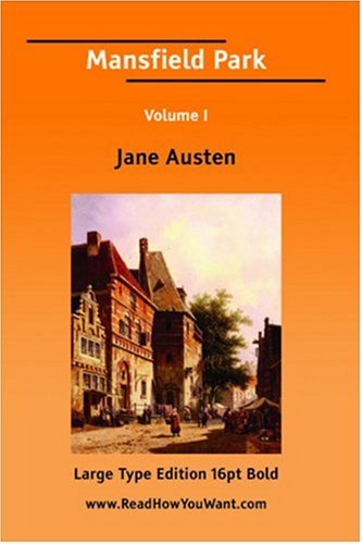 Product Image: Mansfield Park Volume I (Large Print)