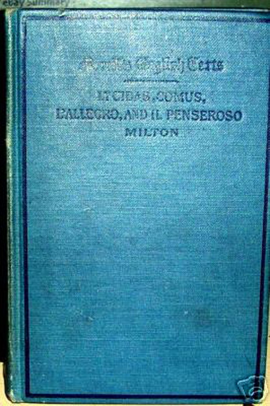 "L'Allegro, Il Penseroso, Comus, and Lycidas " Poetry