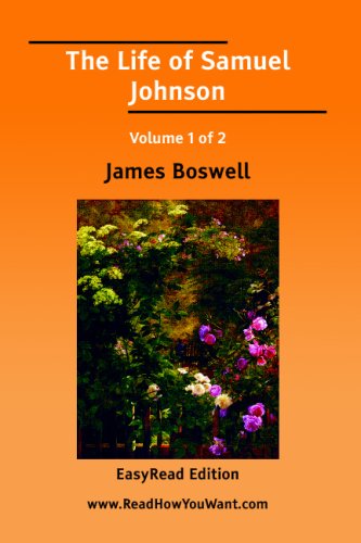 The Life of Samuel Johnson Volume 1 of 2 Art & Literature