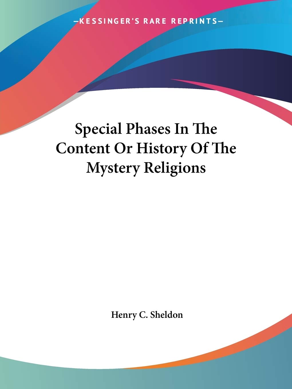 Special Phases in the Content or History of the Mystery Religions Philosophy