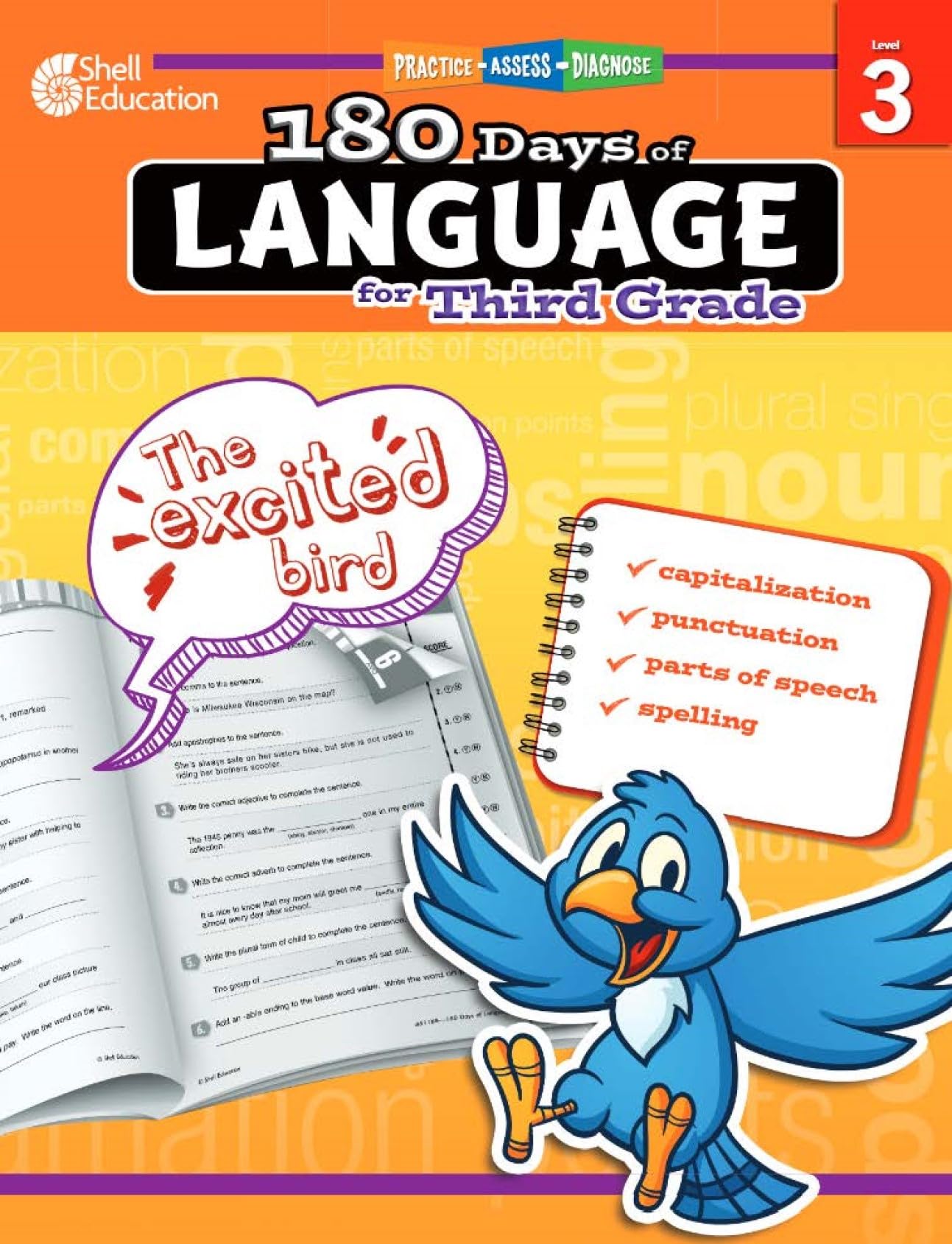 180 Days of Language for Third Grade: Practice, Assess, Diagnose (180 Days of Practice) Reading Aloud & Learning to Read