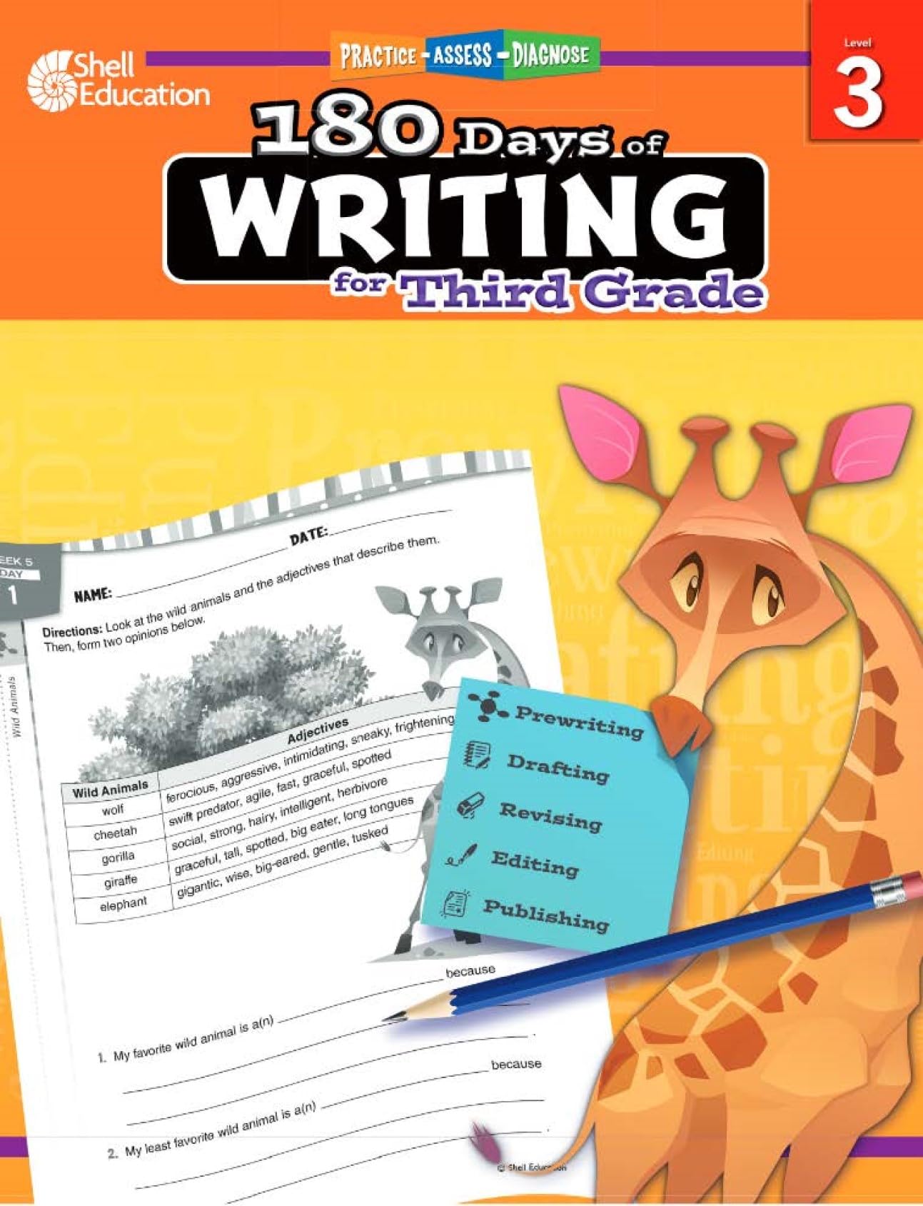 180 Days of Writing for Third Grade: Practice, Assess, Diagnose (180 Days of Practice) Media & Communication