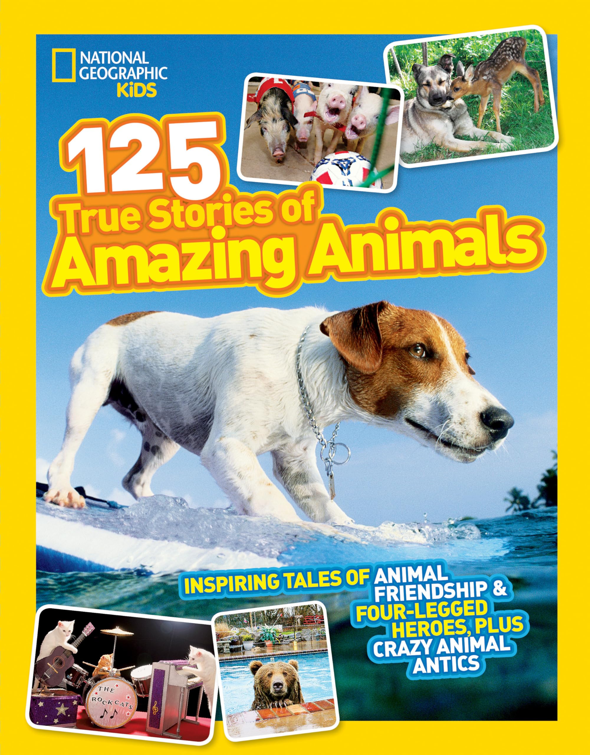 National Geographic Kids 125 True Stories of Amazing Animals: Inspiring Tales of Animal Friendship & Four-Legged Heroes, Plus Crazy Animal Antics book