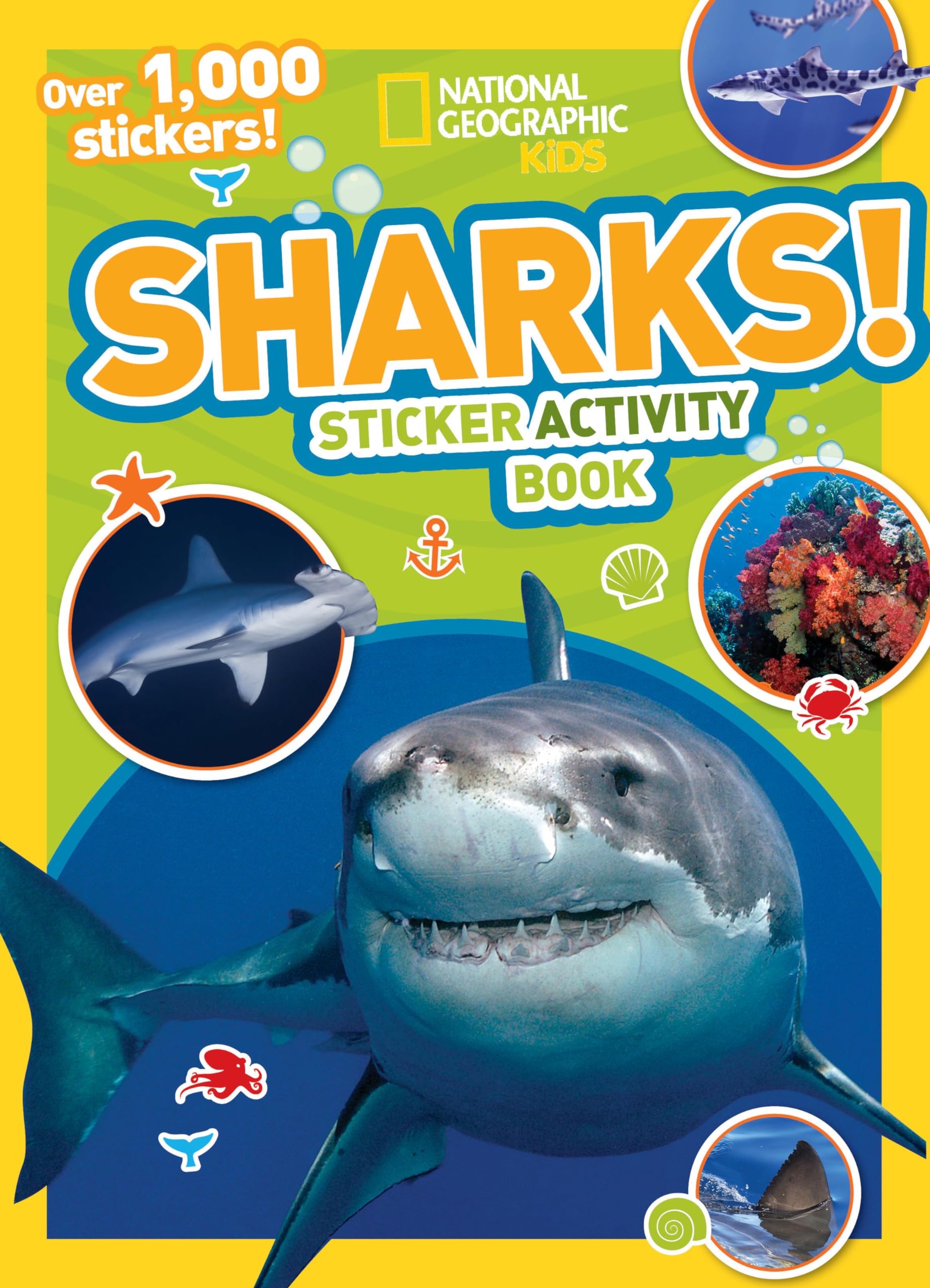 National Geographic Kids Sharks Sticker Activity Book: Over 1,000 Stickers! (NG Sticker Activity Books) Tiptoi & Games