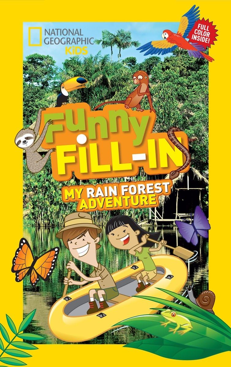 National Geographic Kids Funny Fill-in: My Rain Forest Adventure (NG Kids Funny Fill In) Tiptoi & Games