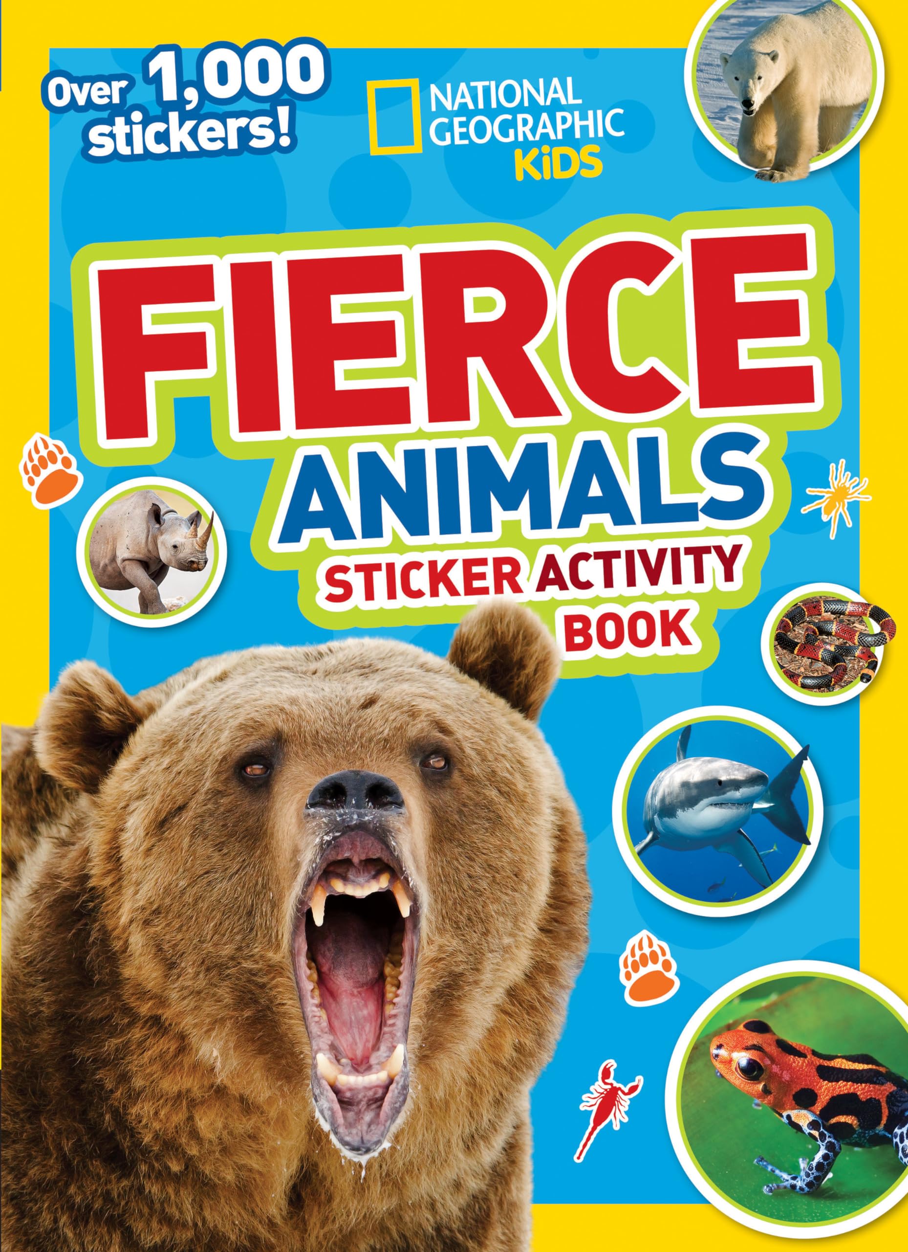National Geographic Kids Fierce Animals Sticker Activity Book: Over 1,000 Stickers! (NG Sticker Activity Books) Tiptoi & Games