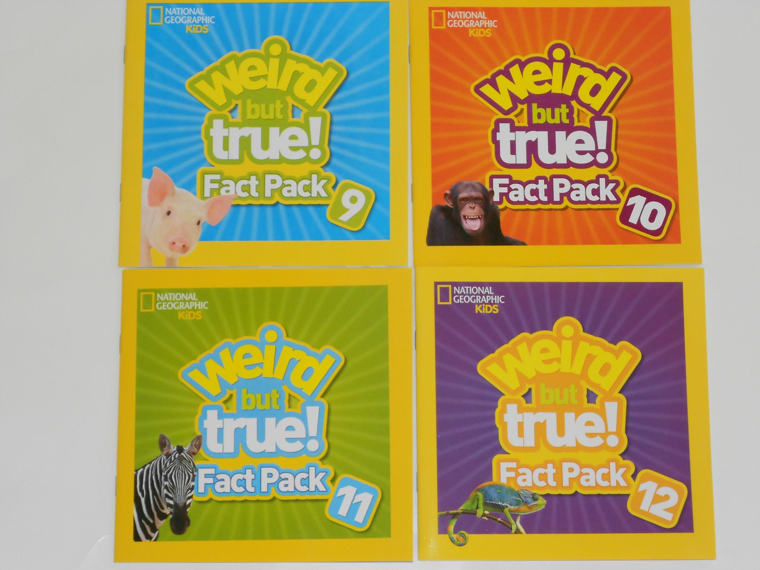 National Geographic Kids Weird but True! Fact Packs Vols: 9, 10, 11 & 12 Books
