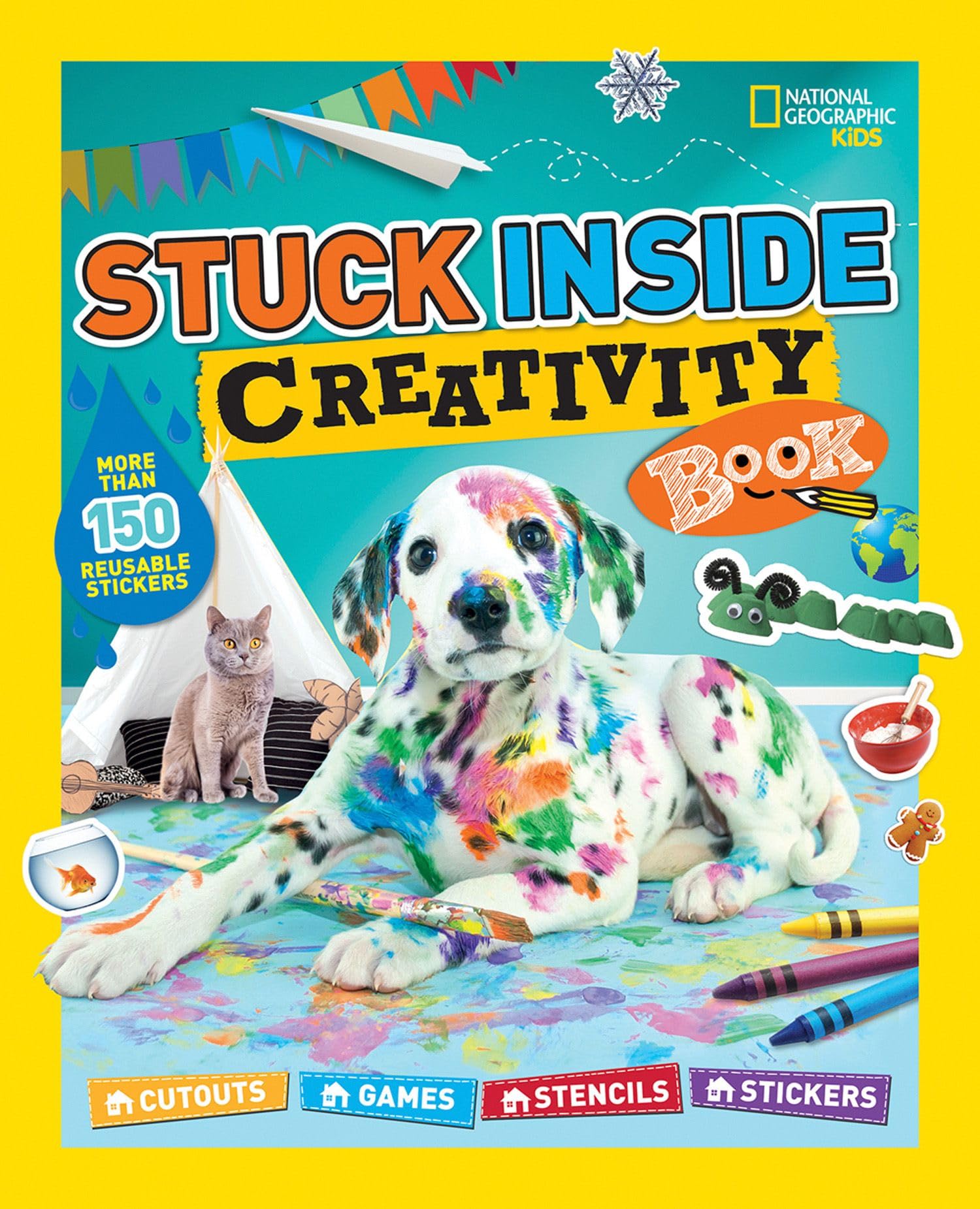 Stuck Inside Creativity Book: Cutouts, Games, Stencils, Stickers Non-fiction