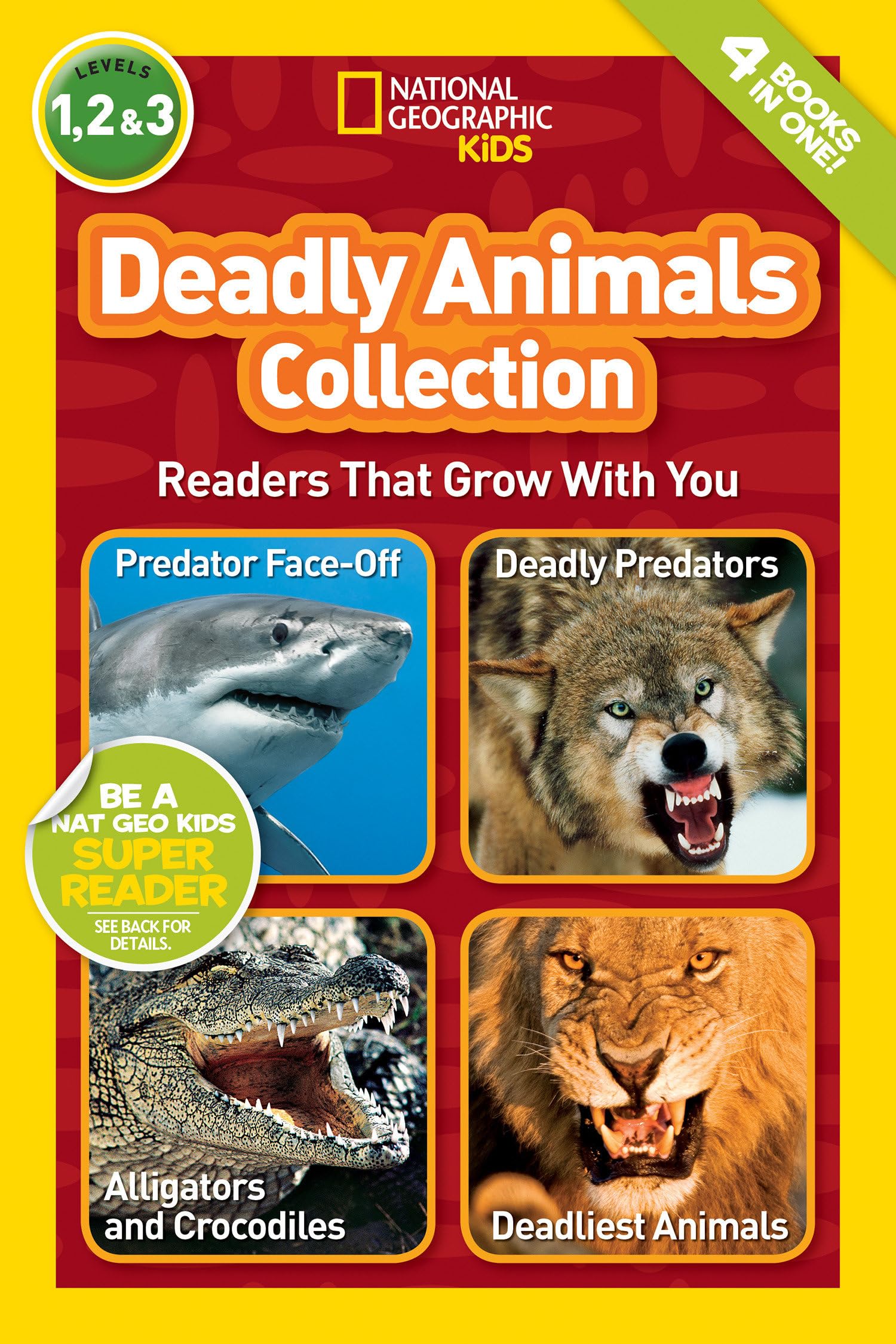 Deadly Animals Collection (National Geographic Kids Readers, Levels 1, 2, & 3) Novels & Short Stories