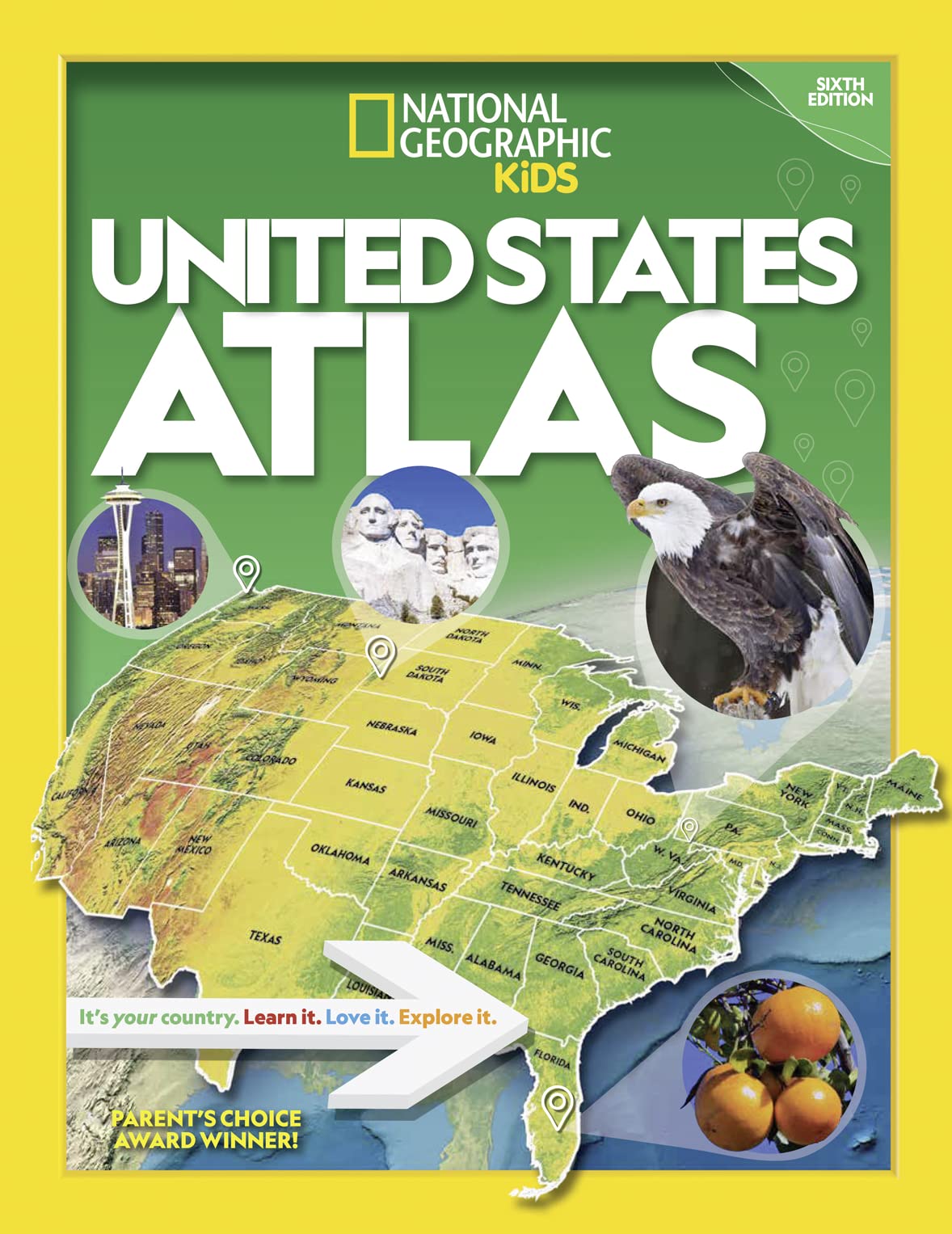 National Geographic Kids U.S. Atlas 2020, 6th Edition Business & Technology