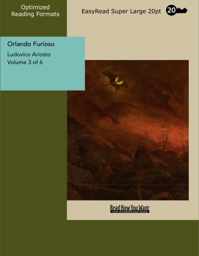 Orlando Furioso Volume 3 of 6: Poetry