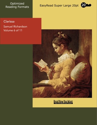 Clarissa Volume 6 of 11 History of a Young Lady: Contemporary literature