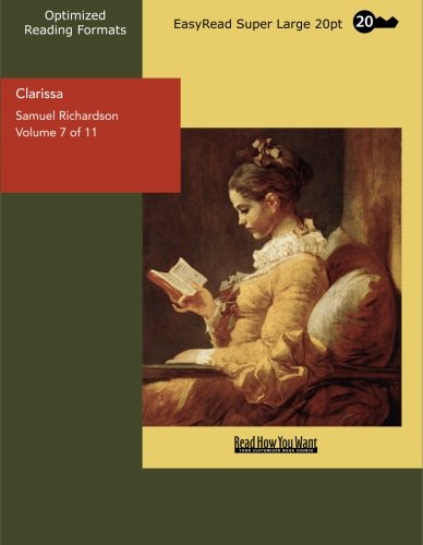 Clarissa Volume 7 of 11 History of a Young Lady: Contemporary literature