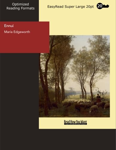 Ennui Memoirs of the Earl of Glenthorn: Contemporary literature